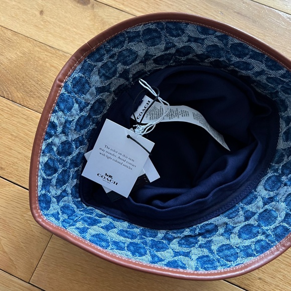 Coach Signature Denim Bucket Hat, NWT - Picture 4 of 5